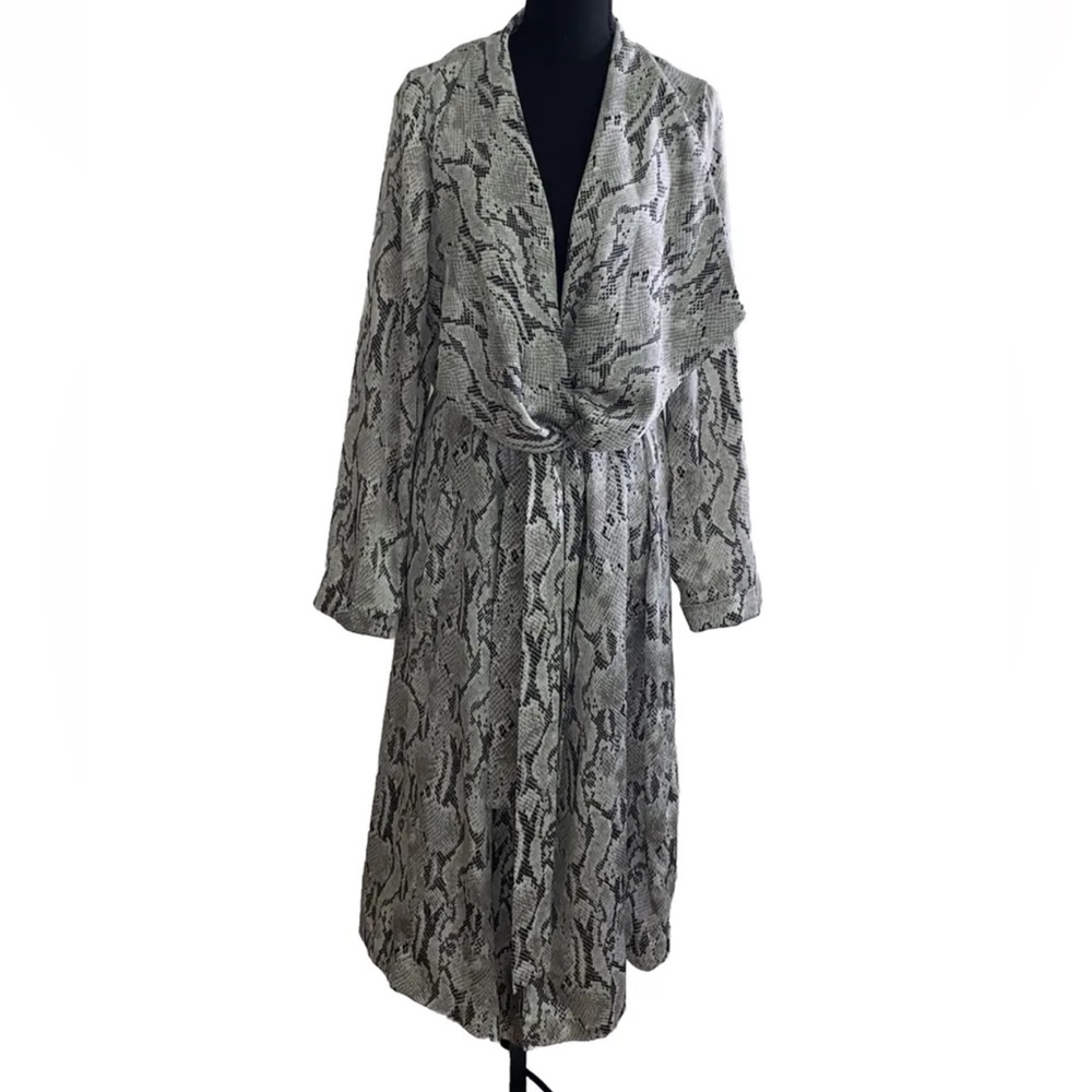 COPY - Express / Snakeskin Satin Trench Coat